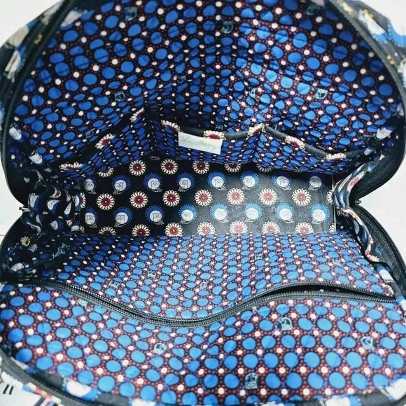 Vera Bradley retired owl print satchel 2 pc set wallet & bag - Picture 9 of 13